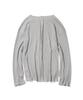 Mass Known Waffle Cut Divide Boat Neck Long Sleeve Mssls002-Gy