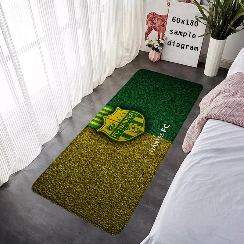 Doormat Flannel Floor Mat Indoor Foot Rug Prayer Bedside Mats F-FC Nantes Kitchen Corridor Water Absorbent Carpet Balcony Decor