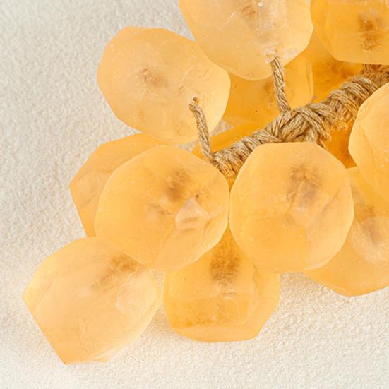 Grape Soap On Rope Handmade Translucent Fruit Shaped Soap Decorative Bathroom Travel Hanging Soap for Shower Sink