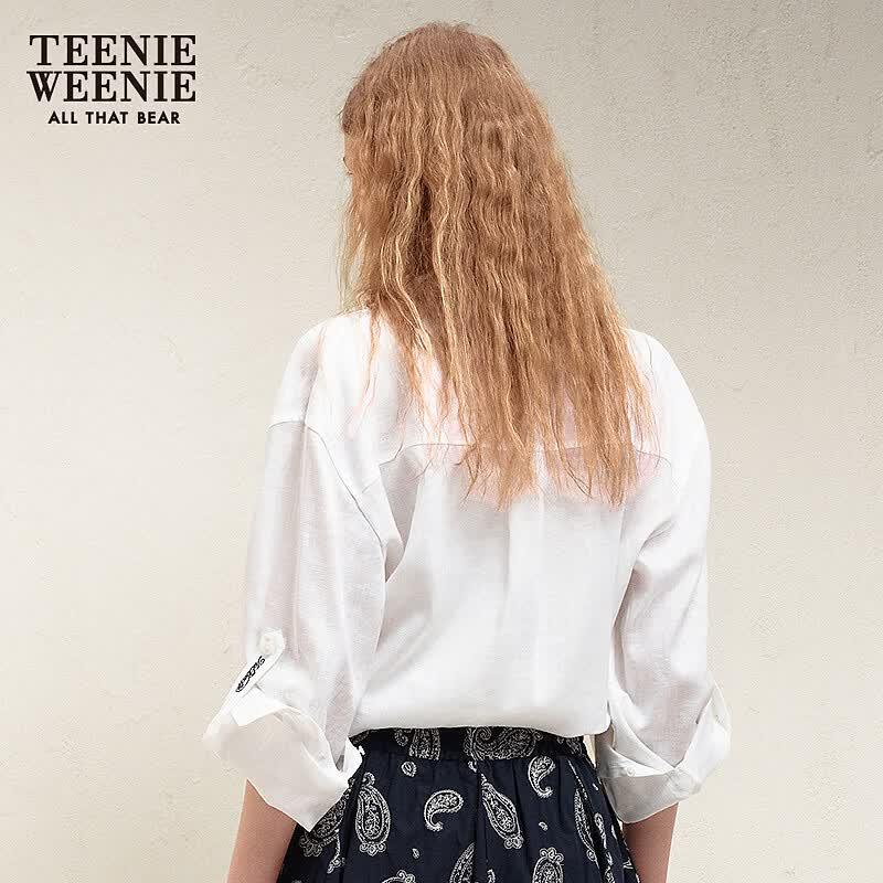 Teenie Weenie Bear Simple Women's Summer Blouse