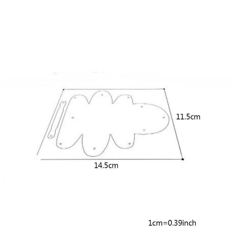 Lederhandwerk Minitasche Münzbörse Nähvorlage PVC Schablone Vorlagen-Set Acryl Geldbörse Muster Schablone Vorlagen-Set