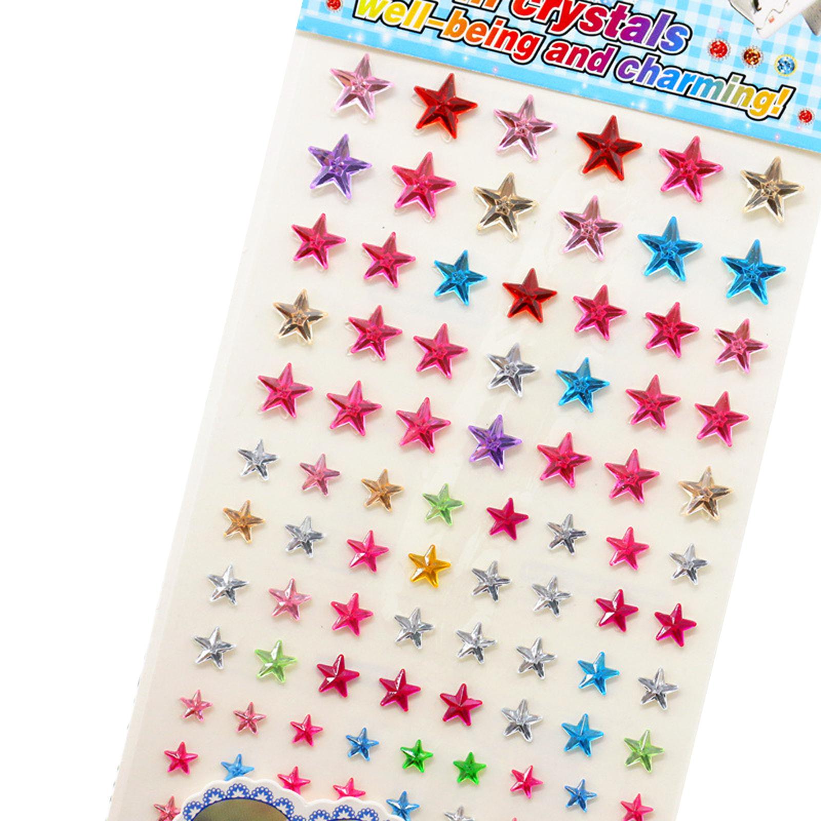 

Gem Sticker Jewels for Crafts,Selfs Adhesive Rhinestones Jewel Stick on Gem Resin Heart Star Butterfly Sticker 6