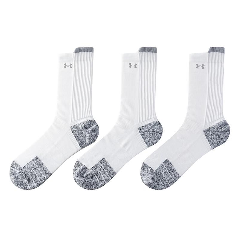 Under Armour Unisex Breathable Athletic Performance Socks (3-Pack)
