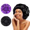 Women Extra Large Satin Sleep Cap Silky Bonnet Daily Cap Protect Hair Treatment Hat Curly Springy Hair Big Size Head Cover
