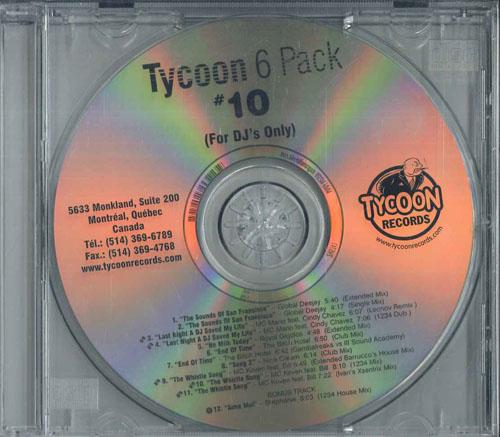 CD РАЗЛИЧНЫЕ Tycoon 6 Pack Vol. 10 НЕТ TYCOON 2004 Канада Танцевальная Электроника Б/У