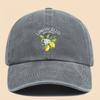 pc Lemon Print Baseball Cap with Lemon Pattern Breathable Adjustable Dad Hat Suitable for Outdoor Sports Suitable for Cycling