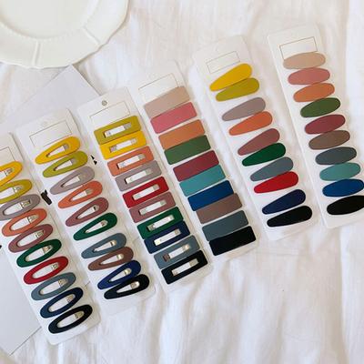 10 Stück Haarspangen Koreanischer Stil Haarschmuck Acryl Mädchen Druckknöpfe Haarnadeln für den täglichen Gebrauch