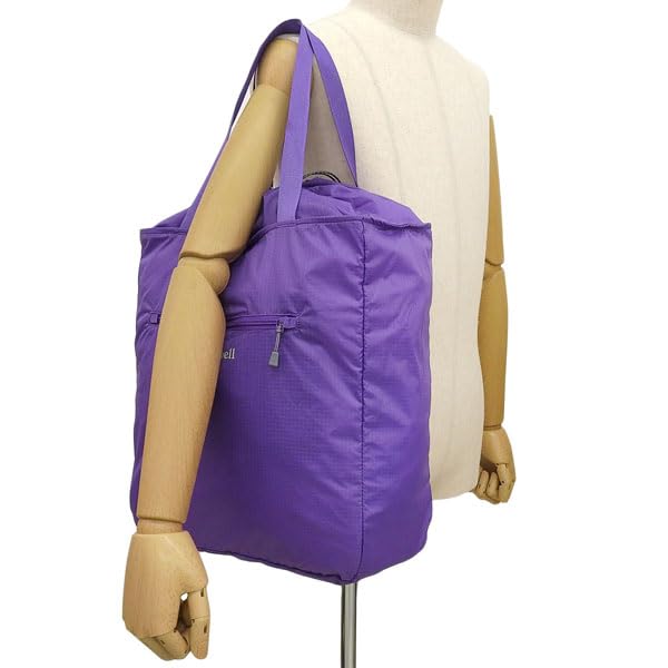 Montbell Men's and Women's 21L Pocketable Lightweight Tote Bag, Size M (1123973), A4 Compatible (Purple (PU))