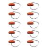 10pcs 2.5in 2LED Side Marker Light Oval Super Bright Waterproof Lamp for Car Trailer TruckAmber