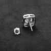 S925 Sterling Silver Moissanite Square Stud Earrings - 50 Points to 2 Carats, Light Luxury High-End Design