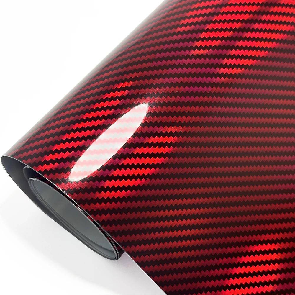 High Gloss Laser Blue Carbon Fiber Vinyl Film Motorcycle Body Stickers Rainbow Car Film Covers Accessories Wrap Foil Sticker