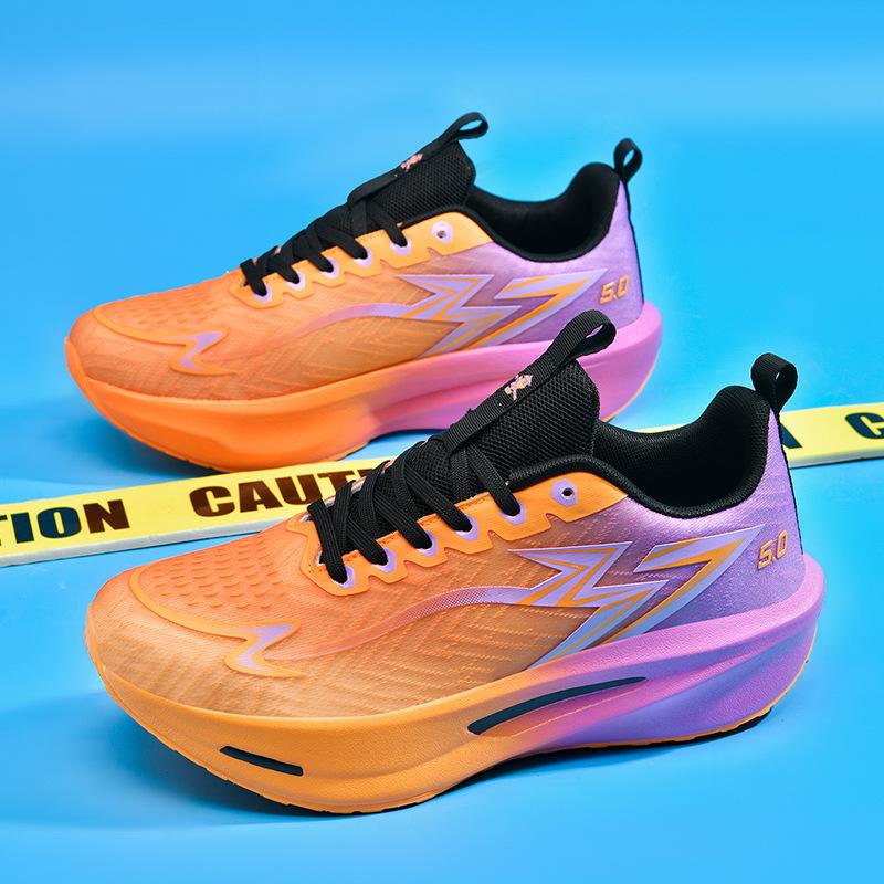 Couple Running Shoes 2025 New Summer Breathable Mesh Running Shoes Shock Absorption Lightweight Soft Sole Comfortable Casual Sports Shoes