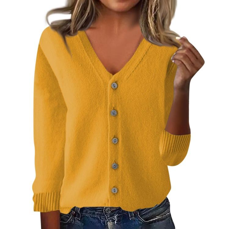 Women Casual Long Sleeve Knit Cardigan Loose Fit Fashion Top Jacket