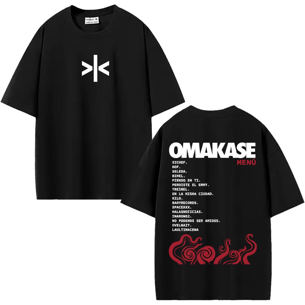 Alvaro Diaz Omakase Album 2026 Tour Print T Shirt Unisex Harajuku Hip Hop Oversized T-shirts Men Summer Tios 100% Cotton T-shirt