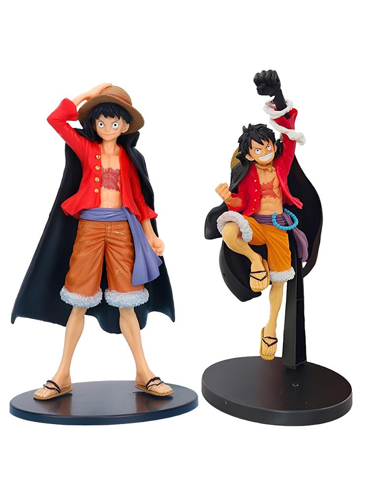 Anime One Piece Featured Handmade Luffy Straw Hat Luffy Handmade PVC Model Trendy Play Ornament Children's Toy Birthday Gift