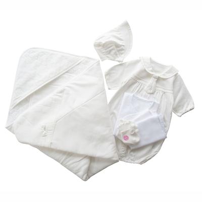 Lavet i sommerhelligdomsbesøg baby sæt med afghansk sejler-stil design, Japan, stof, kjole, 6-delt