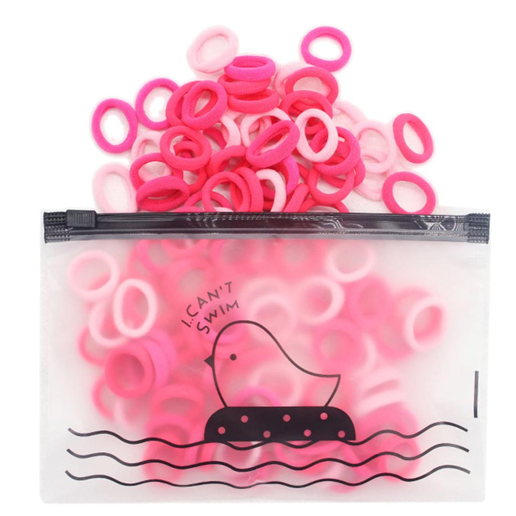 100pcs Hair Bobbles for Women Girls Hair Scrunchies Ponytail Holder Elastic Hairbands Christmas Gift