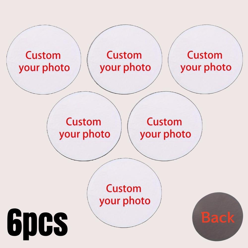 8pc DIY Photo Fridge Magnet Personalize Refrigerator Holiday Decor for Family Memories Friends Lovers Gift Vibrant Print Quality