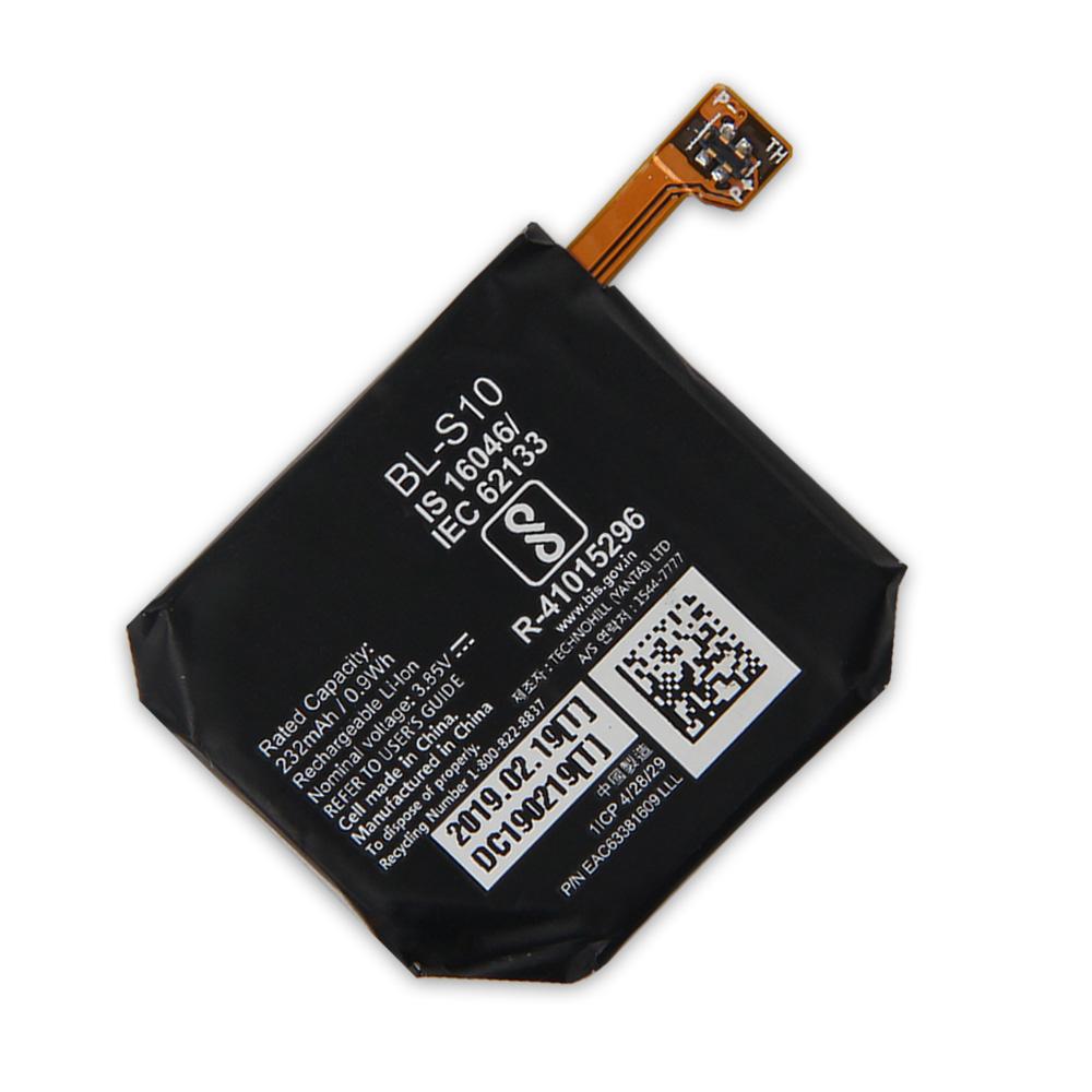 Replacement Watch Battery BL-S10 For LG Watch W7 W315 SmartWatch Battery 232mAh