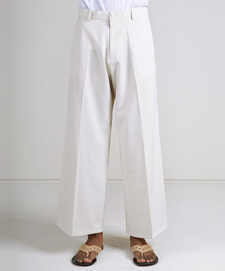 Seuteulaikeu Roomy Breezy Relaxed Trousers (Cream)
