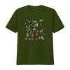 Vintage Botanical Raspberry Floral Vine Print Casual T Shirt Vintage Homme Graphic Soft Stretched Streetwear Unisex