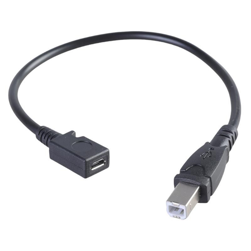 29cm USB 5Pin Data Sync Cable USB 5Pin Female to USB B Male Adapter Cable for Printer Scanners Musical Instrument