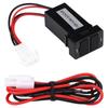 Toyota Dual USB Car Charger with Wiring & Blue Light (3.1A, 32x20mm)