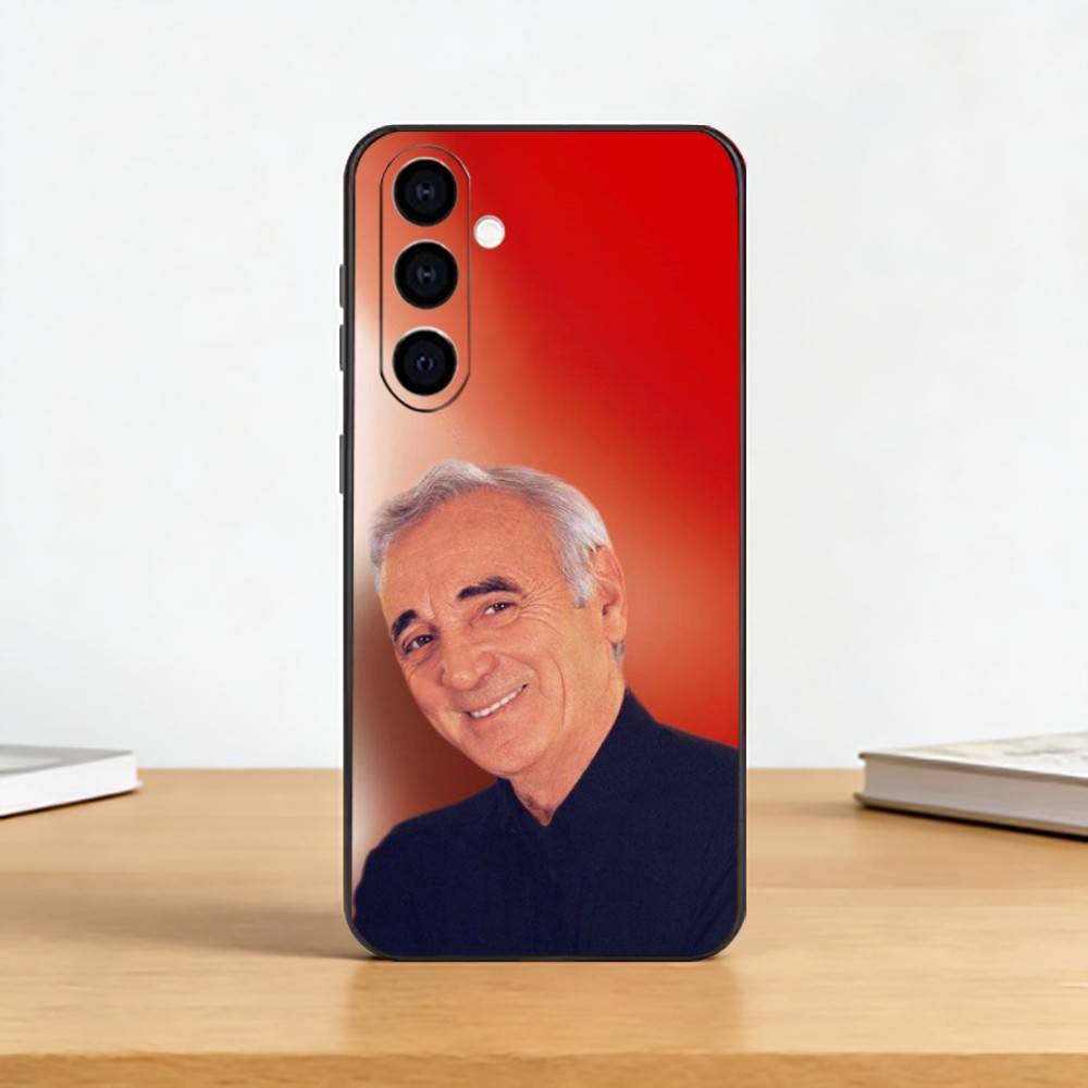 

Charles Aznavour Music Phone Case For Samsung Galaxy A73,A72,A71,A70,A53,A52,A51,Soft Silicone Black Cover Samsung a42 5g