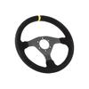 Volant Plat en Daim RUNSCO 320mm pour Contrôleur de Jeu Sim Racing Drift sur PC