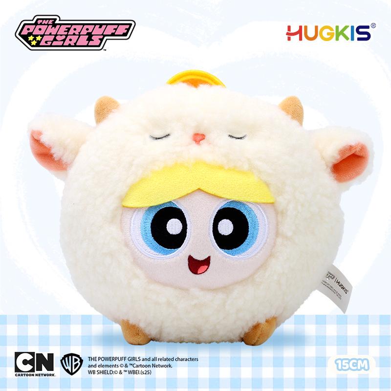 Powerpuff Girls Bubbles Plush Keychain Doll - Cute Cartoon Birthday Gift