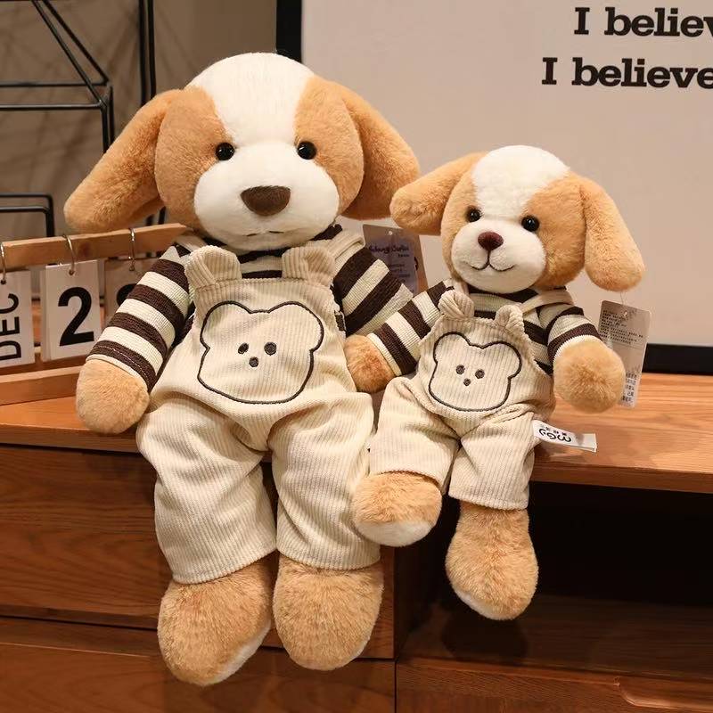 The Latest Dress Wearing Animal Doll Kawaii Stuffed Plush Toy Figurine Cartoon Anime Cute Gift Doll for Friends Christmas