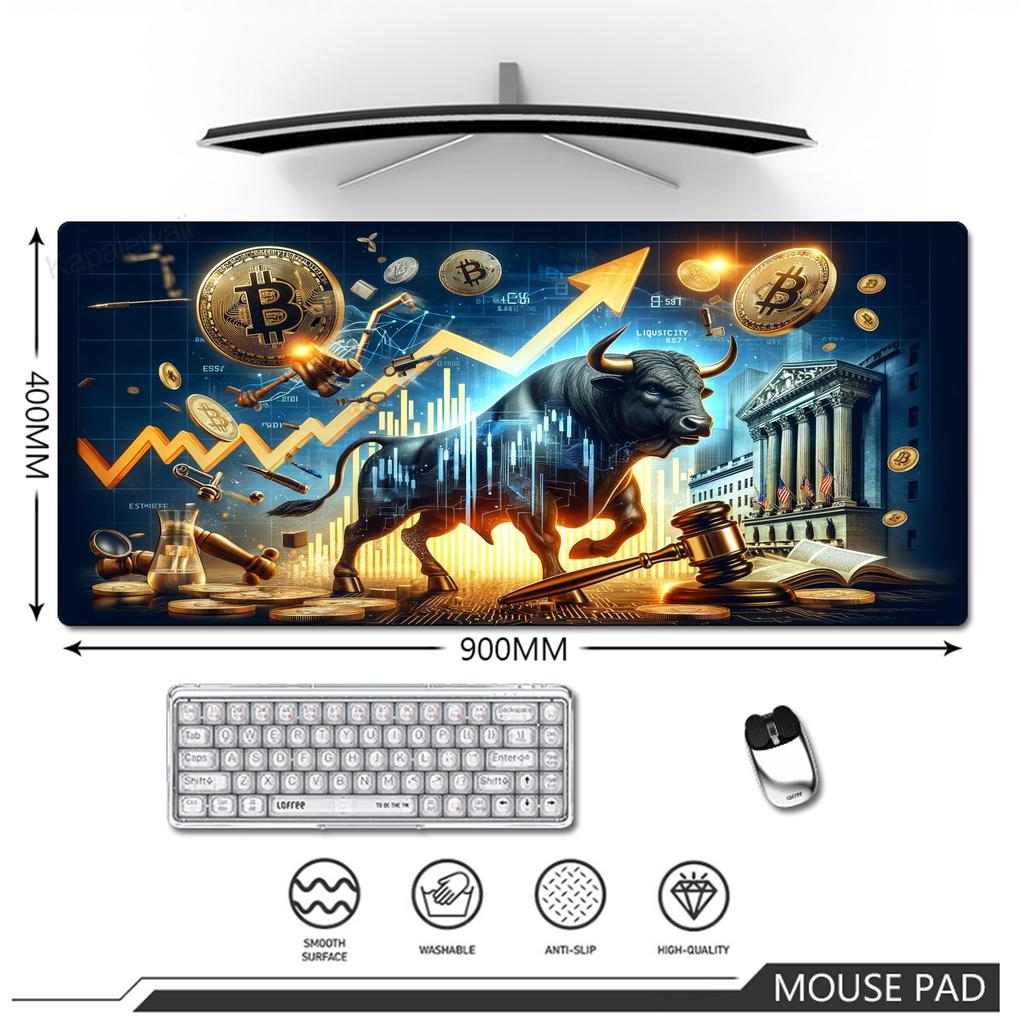 Stock Market Chart Mouse Pad Gaming MousePads Large Gamer Mousepad Computer Desk Mat XXL Mouse Mat Rubber Keyboard Pads 90x40cm