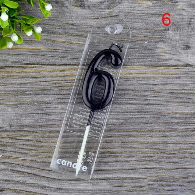 1 st Rött Vin Nummer Födelsedag Papper Tårtljus Barn Födelsedagsfest Bröllopstårta Ljus Favör Tillbehör Tårtdekorationer