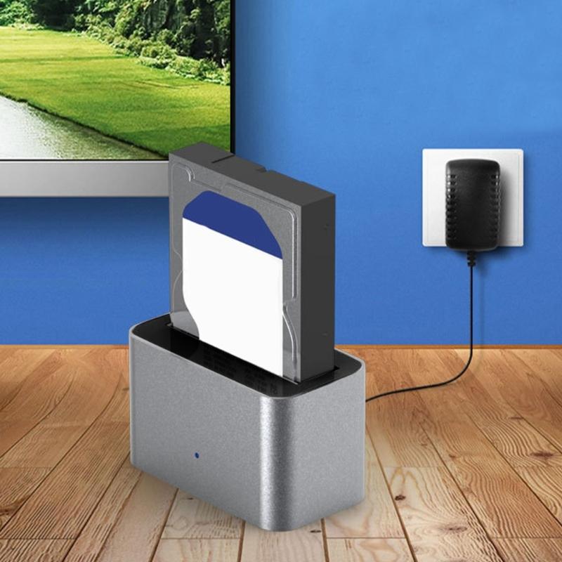 Solid Disk Case USB3.0 Typ C Festplatten-Dockingstation für 2,5- und 3,5-Zoll-Laufwerke Unterstützt Offline-Klonen