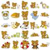 50pcs Cute Rilakkuma Cartoon Graffiti Stickers Suitcase Stationery Laptop Computer Guitar Cell Phone DIY Decorate Decals