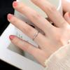 Bague Cœur de Pêche Amour Simple Européen et Coréen Femmes, Bijou Quotidien Minimaliste et Doux, Bague Tendance et Populaire
