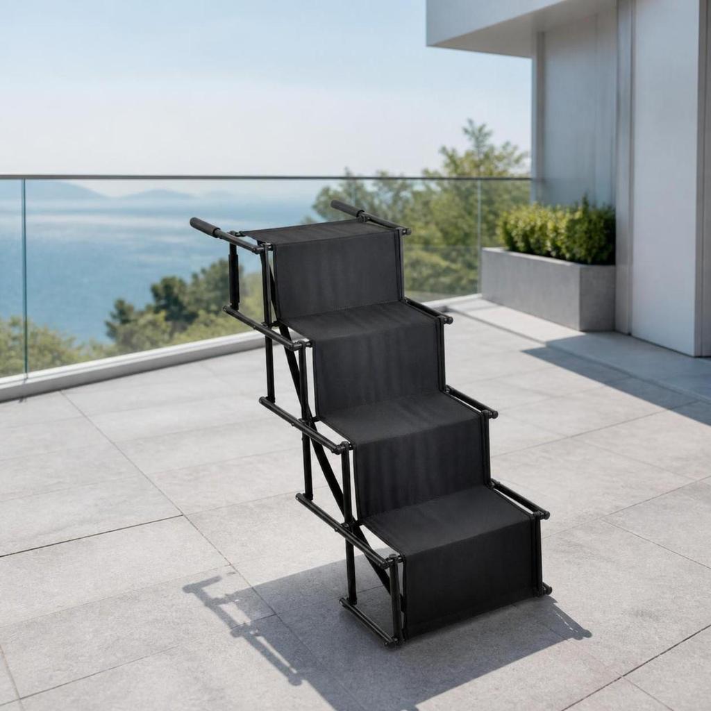 Foldable Pet Stairs Sturdy Stair Ladder Folding Dog Easy to Climb