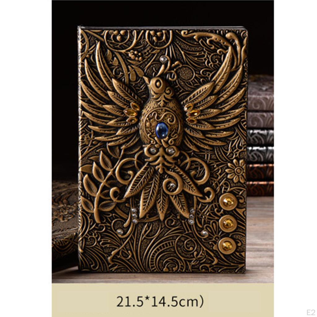 Embossed Notebook A5 Padded Journal Sketchbook for Authors And Travelers