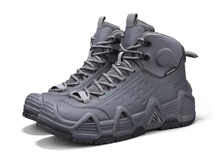 Outdoorowe buty turystyczne za kostkę, na każdą pogodę, męskie, antypoślizgowe, trwałe i oddychające buty do wędrówek i wspinaczki na każdą porę roku