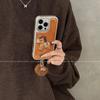 Brown Embroidery Horse Apple 16 ProMax & iPhone 16 Plus Cute Phone Case