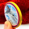F-22 Raptor Combat Aircraft, Gold Plated Color Printing Commemorative Medal, Craftsmanship, Air Force Creative Gift, Gold Coins and Coins