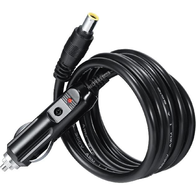

Cigarette Lighter to DC 8mm DC7909 Car Charger Power Supply 12V 24V Cable for Powerstation Bluetti Goal Zero Yeti Jackery Portable Explorer Suaoki 16 AWG