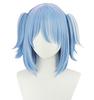 Usada Pekora Cosplay Wig, Blue To White Gradient, Heat-Resistant Wig (Bob Style, No Ears)
