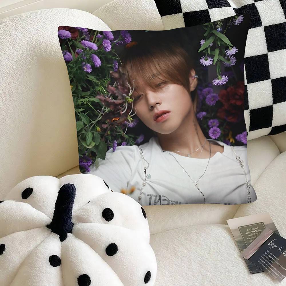 Park Jihoon K-pop Kissenbezug Mode Quadratischer Kissenbezug Schlafzimmer Sofa Raum Ins Dekoration Freizeit