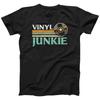 Men's Summer Casual T-shirt, Simple and Comfortable Vinyl Junkie T-Shirt: Retro Music Lover Tee