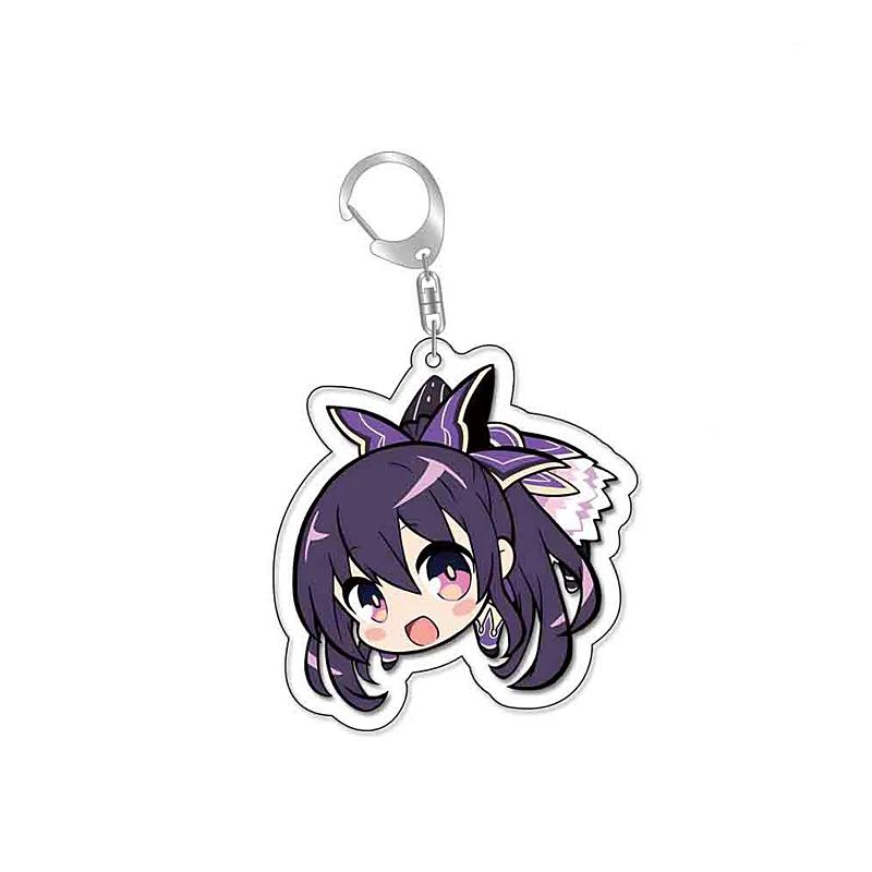 

Date A Live Itsuka Shido Yatogami Tohka Tokisaki Anime Keychain Cute Cartoon Keyrings Bag Tag Cos Accessory Baji Decoration