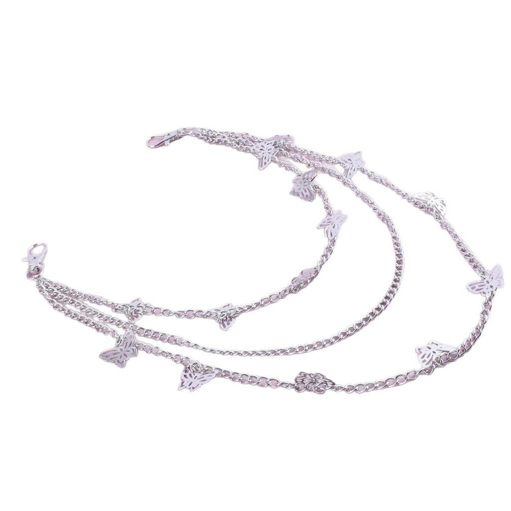 Trendy Unisex Three-Layer Versatile Metal Butterfly Waist Chain