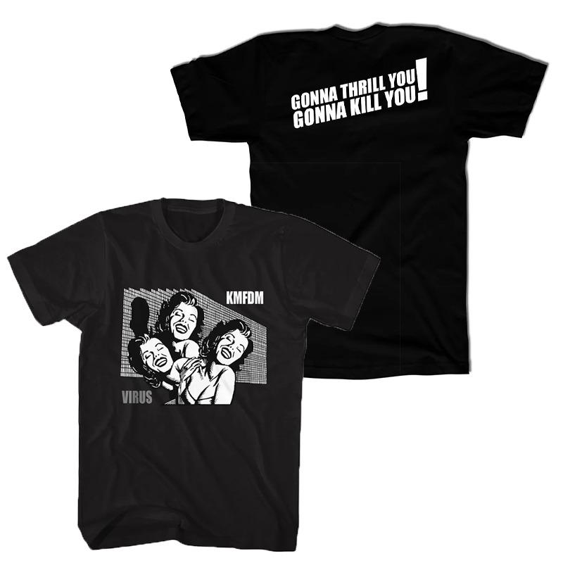 

ZX 2026 KMFDM German Band Industrial Metal Rock American Retro Era High Street Oversized Mens and Womens Tshirts Short Sleeves 4XL