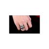 [ALICE ANDERSEN] Ring Ring Anonymous Free Size Open Ring Men's Silver Fashionable Anniversary Celebration Birthday Fashion Accessories (Silver)