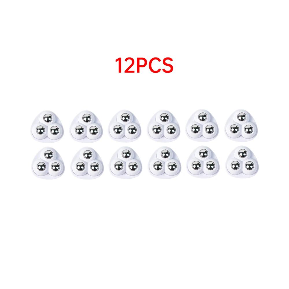 20-100pcs Wheels For Furniture Stainless Steel Roller Self Adhesive Furniture Caster Home Strong Load-bearing Universal Wheel